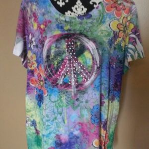 Maurices 3x Peace sign tee